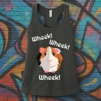 Cute Funny Wheek Guinea Pig Owner Cavy Lover Women's Tank Top thumb 3