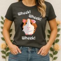 Cute Funny Wheek Guinea Pig Owner Cavy Lover Women's T-Shirt thumb 2