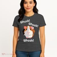 Cute Funny Wheek Guinea Pig Owner Cavy Lover Women's T-Shirt thumb 4