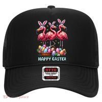 Cute Flamingo With Easter Bunny Egg Basket Happy Easter Hat thumb 0