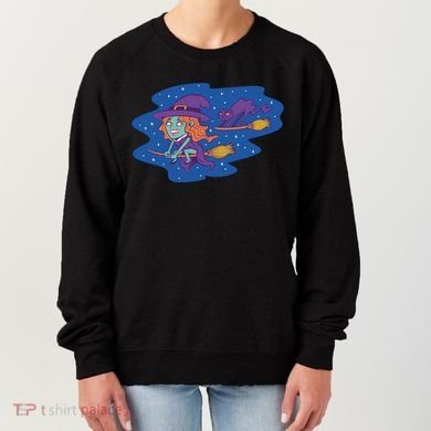 Cute Flying Witch Women's Sweatshirt