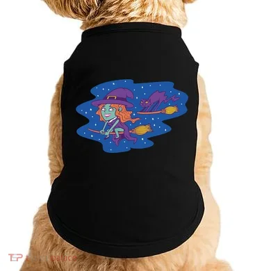 Cute Flying Witch Doggie Tank