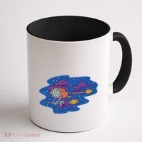 Cute Flying Witch Coffee Mug thumb 1