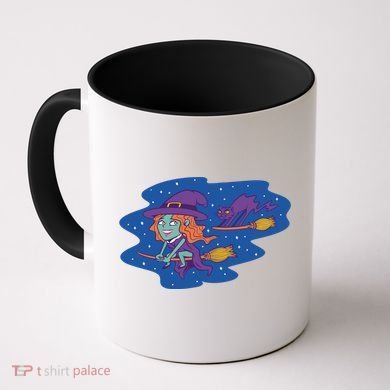 Cute Flying Witch Coffee Mug