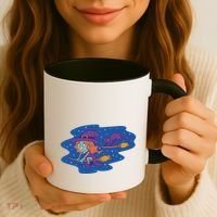 Cute Flying Witch Coffee Mug thumb 3
