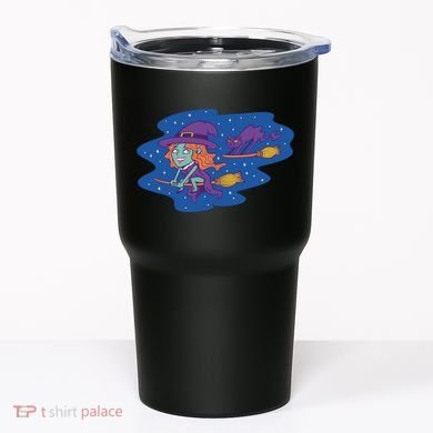 Cute Flying Witch Tumbler