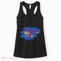 Cute Flying Witch Women's Tank Top thumb 0