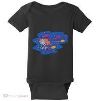 Cute Flying Witch Baby Bodysuit thumb 0