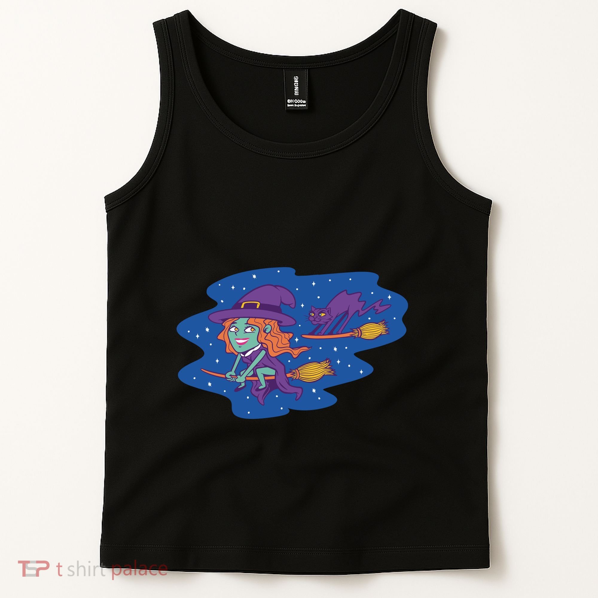 Cute Flying Witch Tank Top