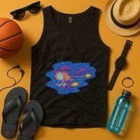 Cute Flying Witch Tank Top thumb 4