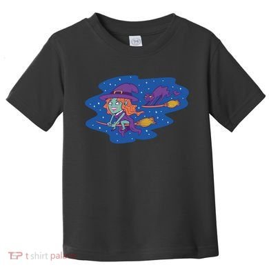 Cute Flying Witch Toddler T-Shirt