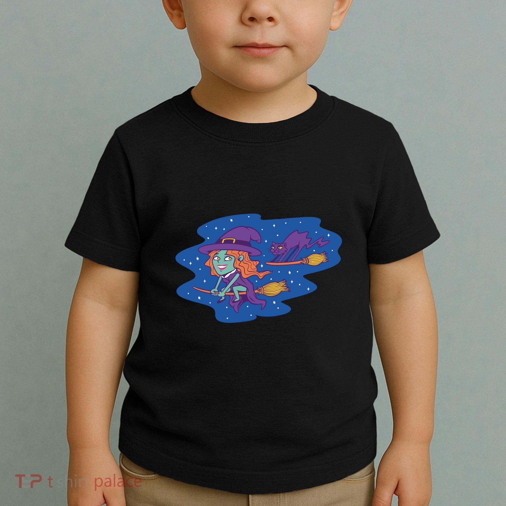 Cute Flying Witch Toddler T-Shirt