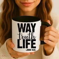 Christian Faith Way Truth Life Jesus Gift Coffee Mug thumb 3