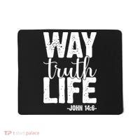 Christian Faith Way Truth Life Jesus Gift Mousepad thumb 0