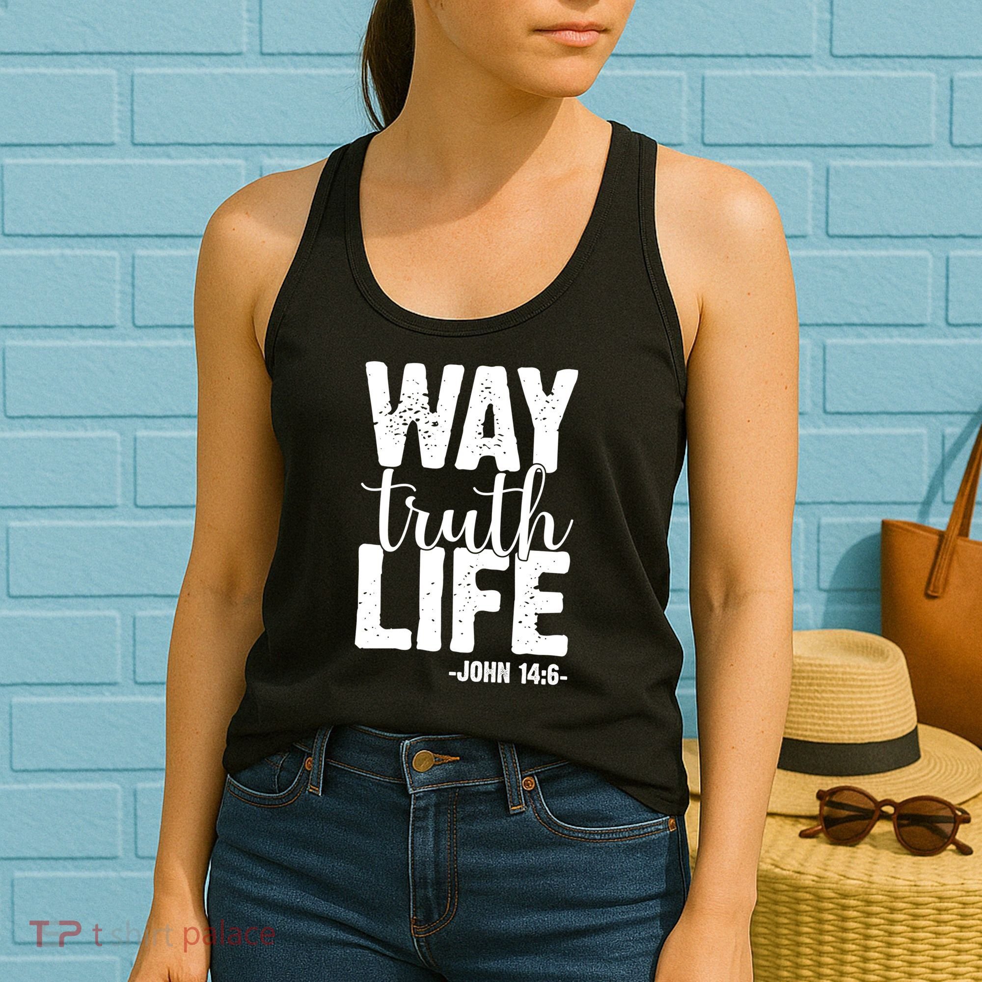 Christian Faith Way Truth Life Jesus Gift Women's Tank Top