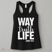 Christian Faith Way Truth Life Jesus Gift Women's Tank Top thumb 3