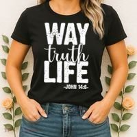 Christian Faith Way Truth Life Jesus Gift Women's T-Shirt thumb 2