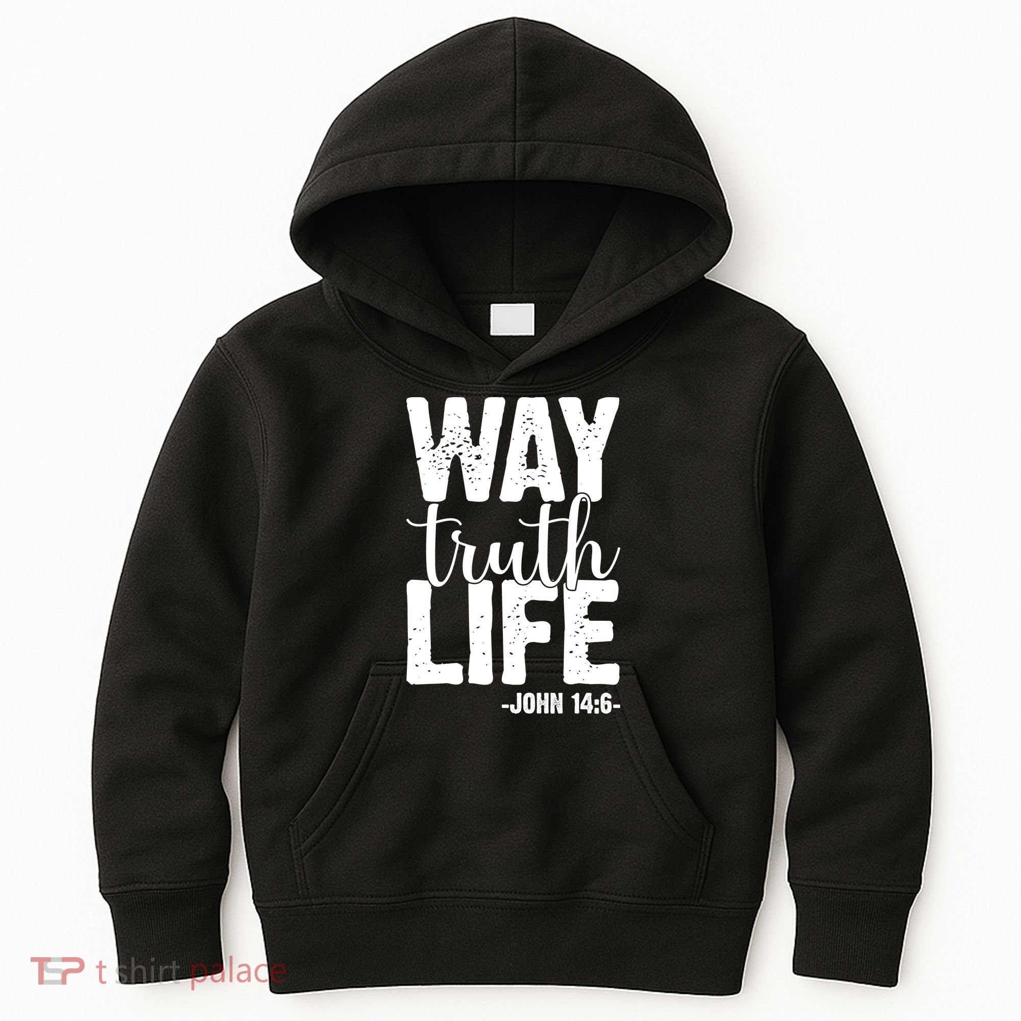 Christian Faith Way Truth Life Jesus Gift Kids Hoodie