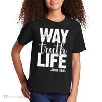 Christian Faith Way Truth Life Jesus Gift Kids T-Shirt thumb 2
