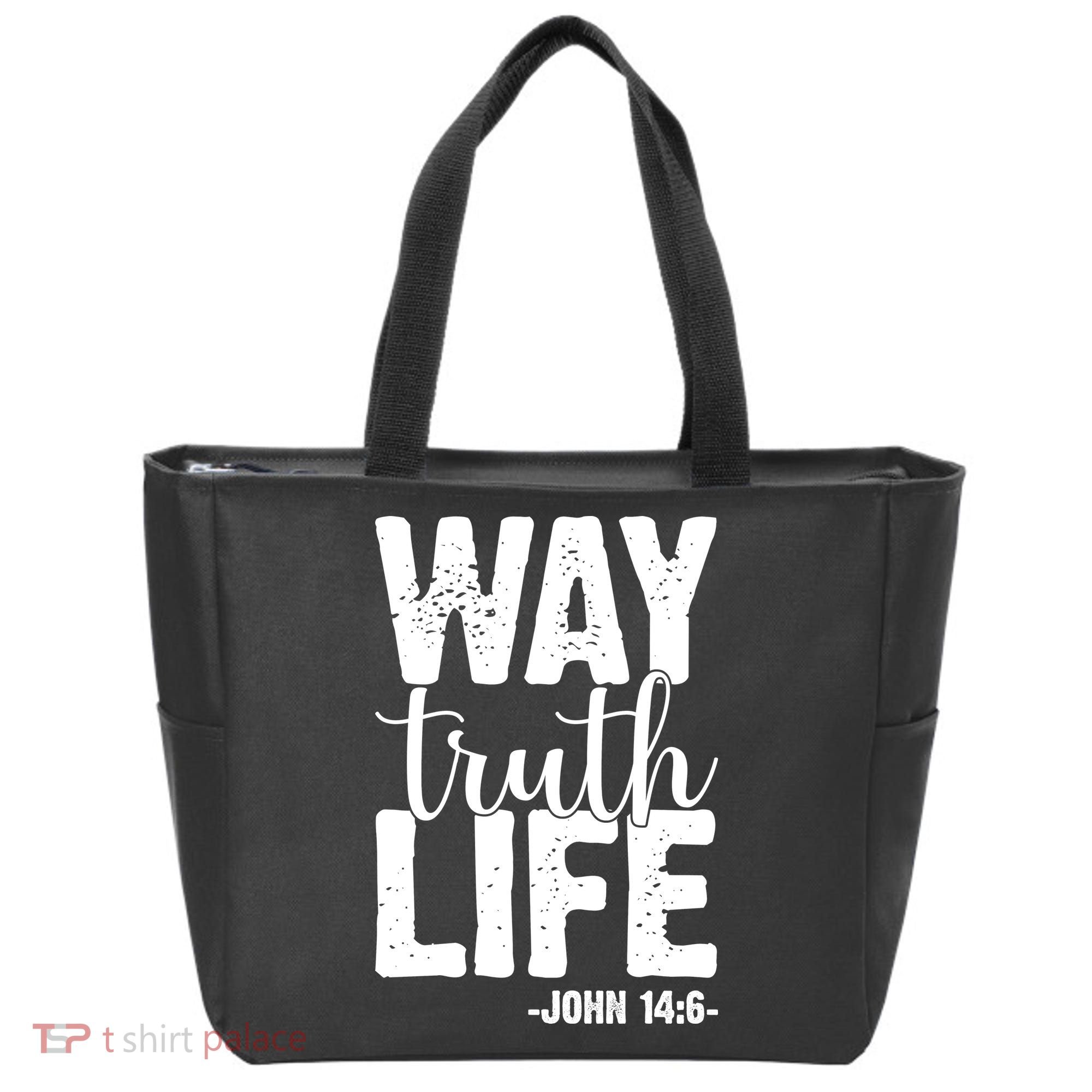 Christian Faith Way Truth Life Jesus Gift Tote Bag