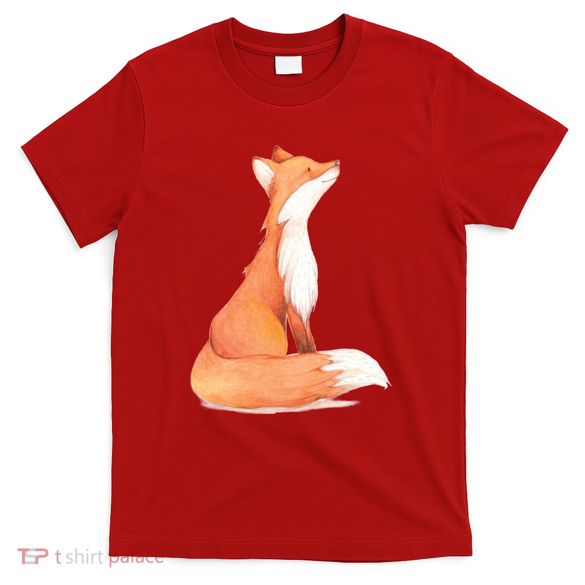 Cute Fox Watercolor | Funny Fox Lover Mammal Child T-Shirt