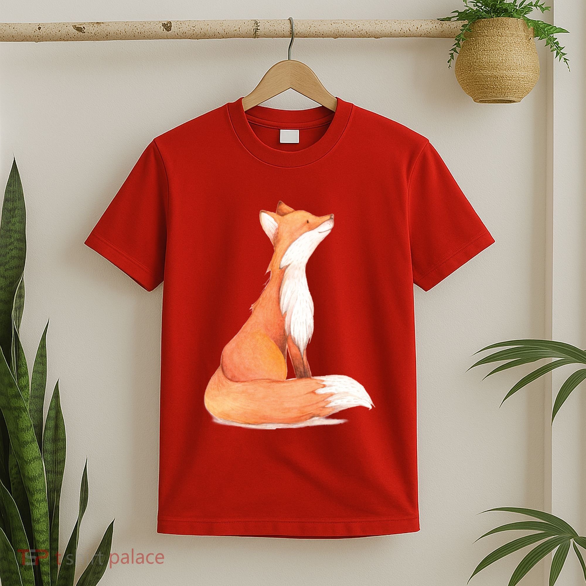 Cute Fox Watercolor | Funny Fox Lover Mammal Child T-Shirt