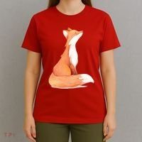 Cute Fox Watercolor | Funny Fox Lover Mammal Child T-Shirt thumb 4