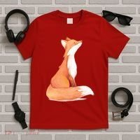 Cute Fox Watercolor | Funny Fox Lover Mammal Child T-Shirt thumb 5