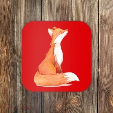Cute Fox Watercolor | Funny Fox Lover Mammal Child Coaster