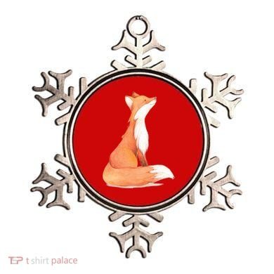 Cute Fox Watercolor | Funny Fox Lover Mammal Child Ornament