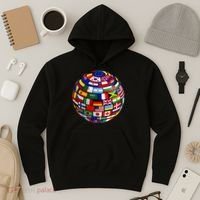 Countries Flags  World Maps  World Maps . Hoodie thumb 3