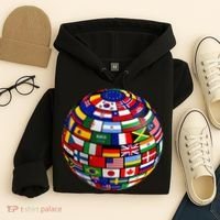 Countries Flags  World Maps  World Maps . Hoodie thumb 4