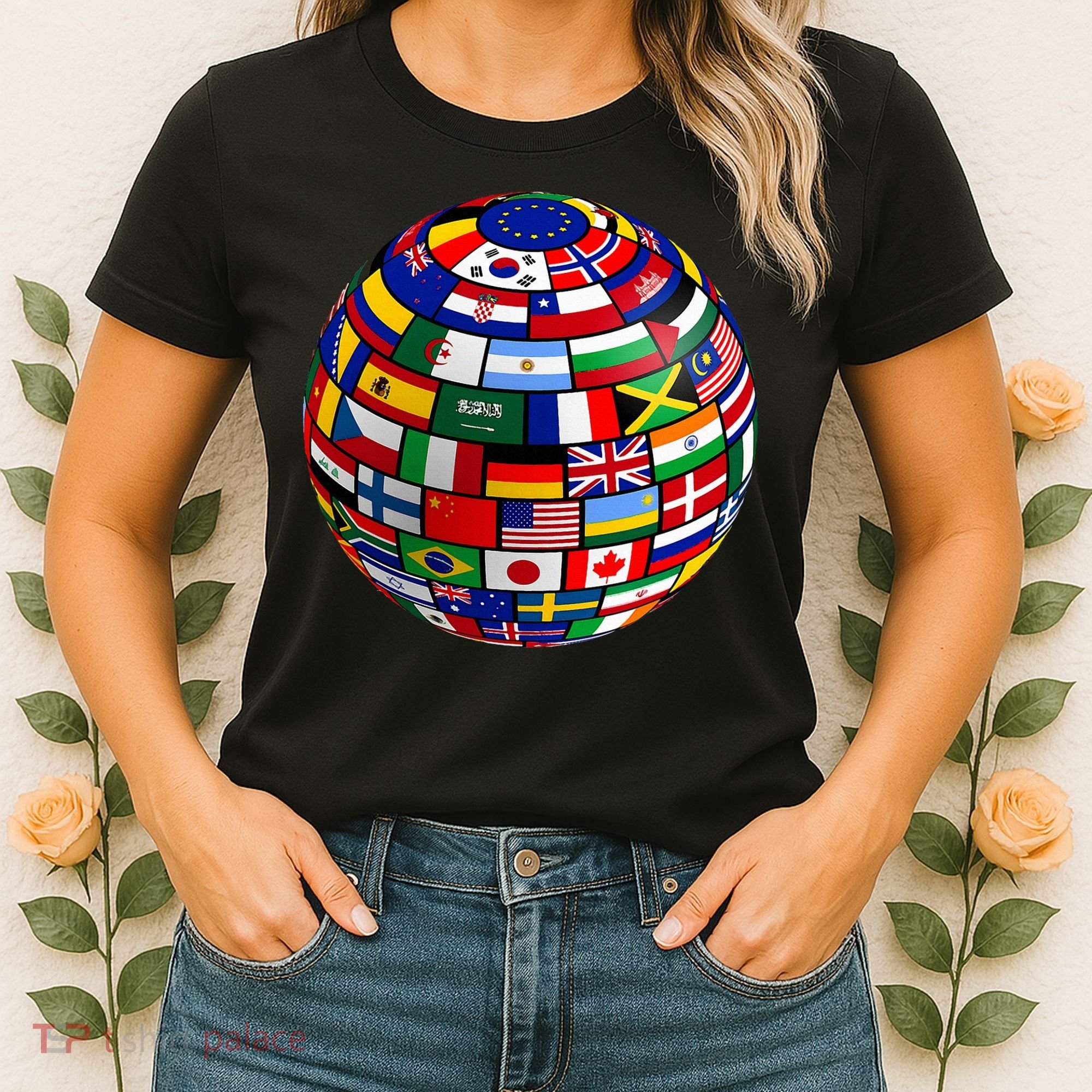 Countries Flags  World Maps  World Maps . Women's T-Shirt