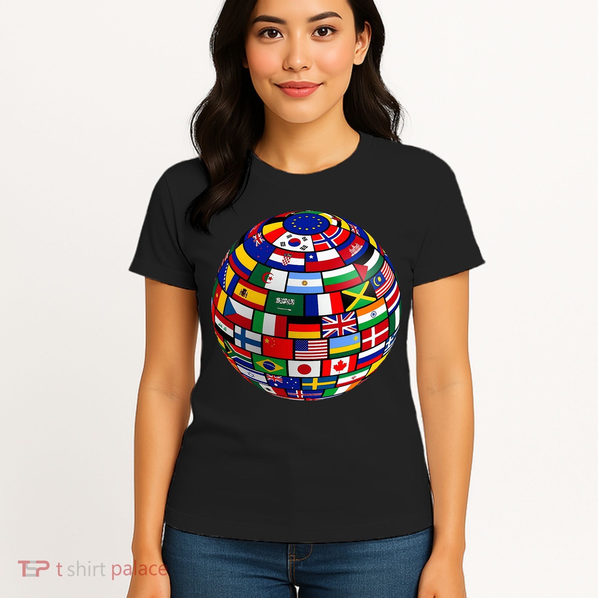 Countries Flags  World Maps  World Maps . Women's T-Shirt