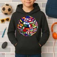 Countries Flags  World Maps  World Maps . Kids Hoodie thumb 2