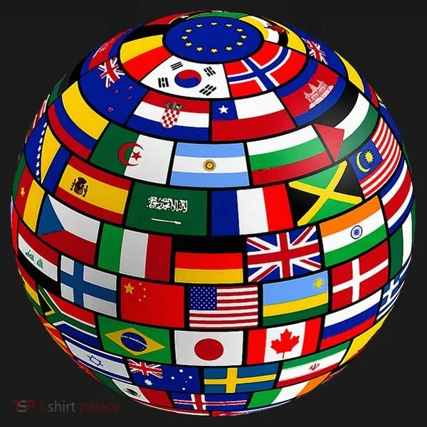 Countries Flags  World Maps  World Maps . Kids Hoodie