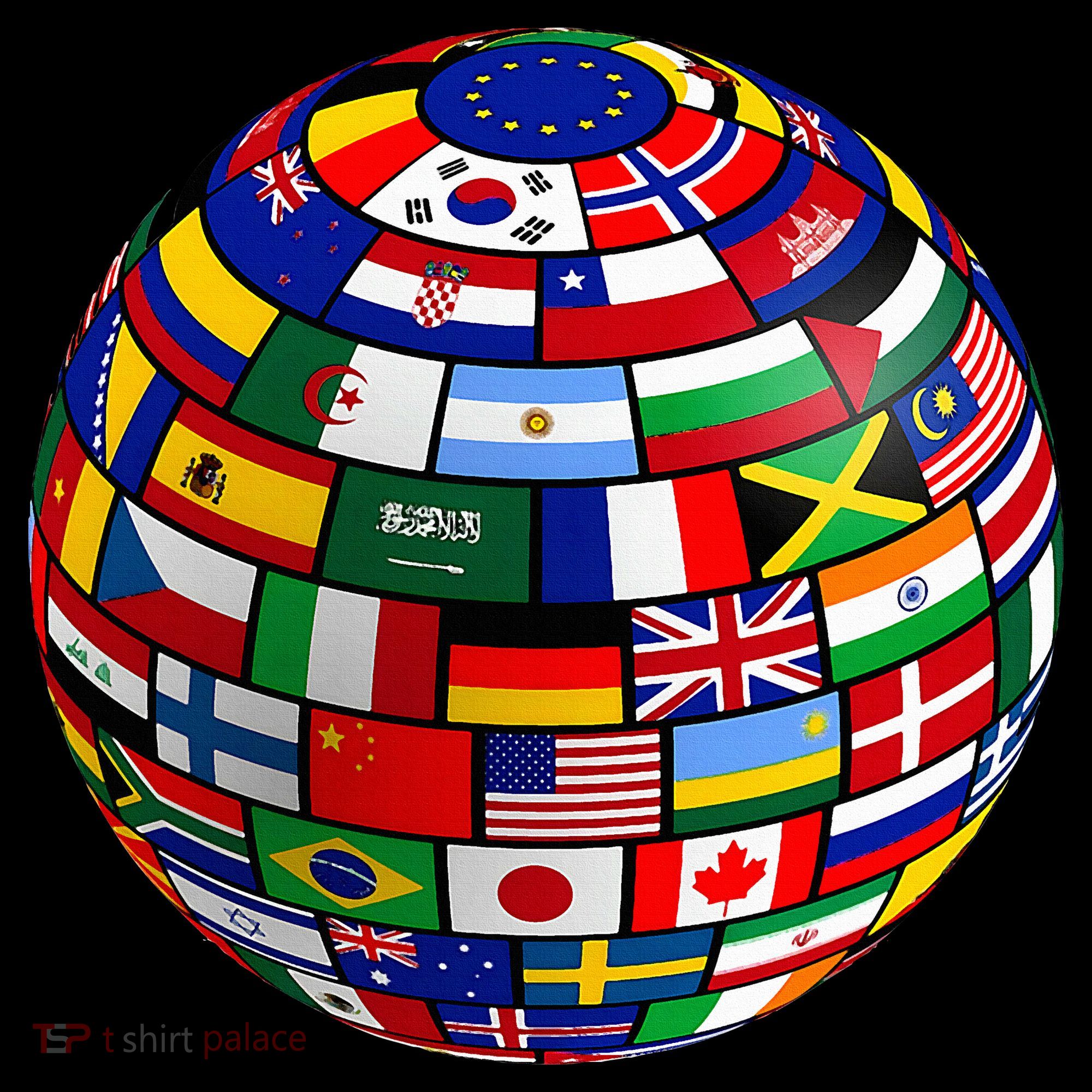 Countries Flags  World Maps  World Maps . Kids Long Sleeve Shirt