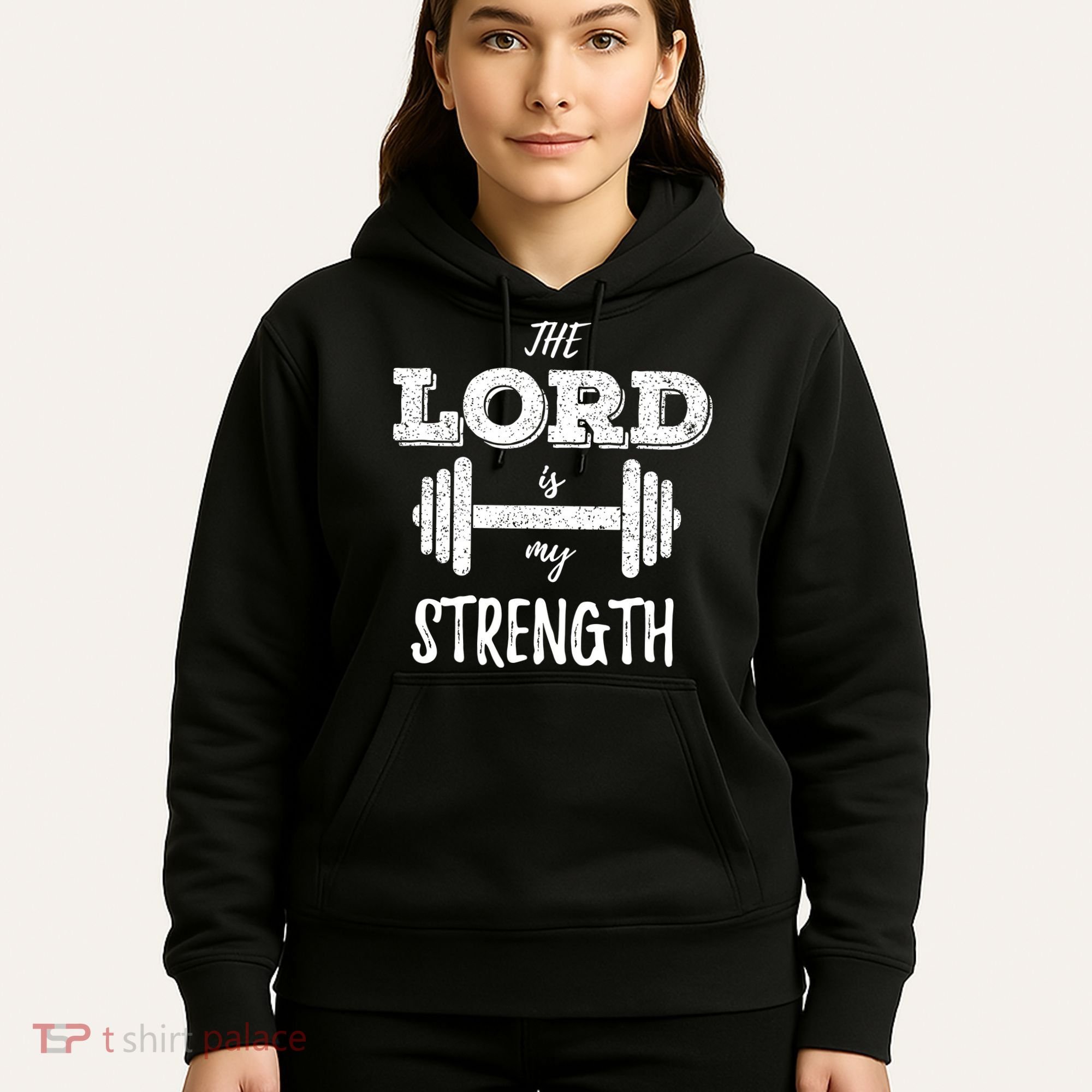 Christian Funny Workout Gym Lord Is My Strength Hoodie