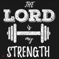 Christian Funny Workout Gym Lord Is My Strength Mousepad thumb 1