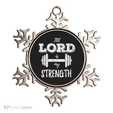 Christian Funny Workout Gym Lord Is My Strength Ornament