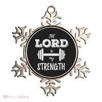 Christian Funny Workout Gym Lord Is My Strength Ornament thumb 0