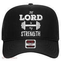 Christian Funny Workout Gym Lord Is My Strength Hat thumb 0