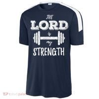 Christian Funny Workout Gym Lord Is My Strength Sport-Tek Competitor United Soccer Jersey thumb 2