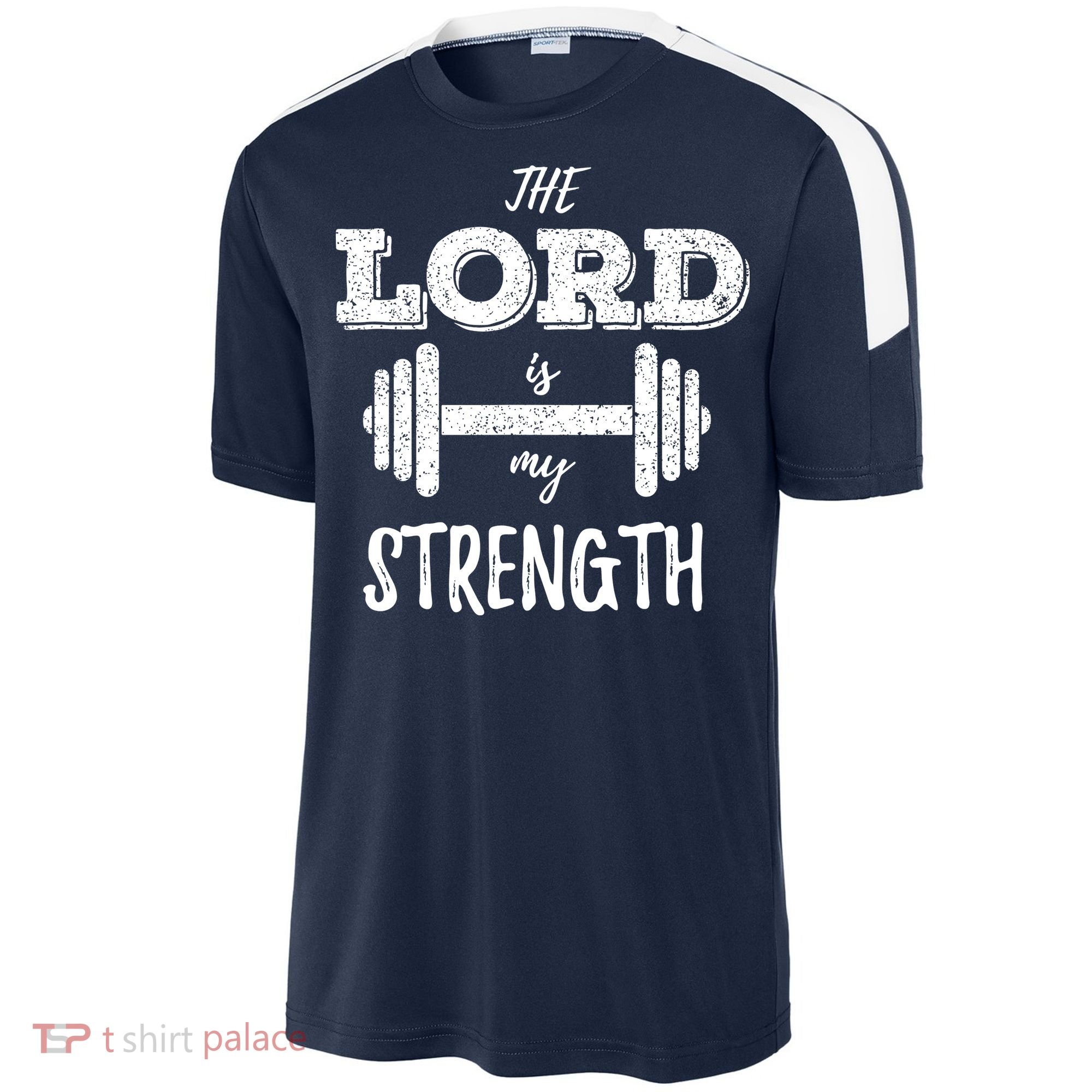 Christian Funny Workout Gym Lord Is My Strength Sport-Tek Competitor United Soccer Jersey