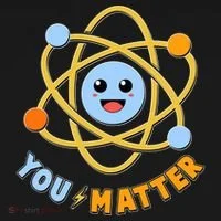 Cute Funny You Matter Science Atom Women's Long Sleeve Shirt thumb 2