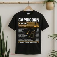 Capricorn Facts Zodiac Funny Capricorn Birthday Gift T-Shirt thumb 2