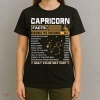 Capricorn Facts Zodiac Funny Capricorn Birthday Gift T-Shirt thumb 4