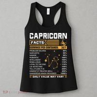 Capricorn Facts Zodiac Funny Capricorn Birthday Gift Women's Tank Top thumb 3