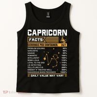 Capricorn Facts Zodiac Funny Capricorn Birthday Gift Tank Top thumb 2