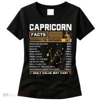 Capricorn Facts Zodiac Funny Capricorn Birthday Gift Women's T-Shirt thumb 0
